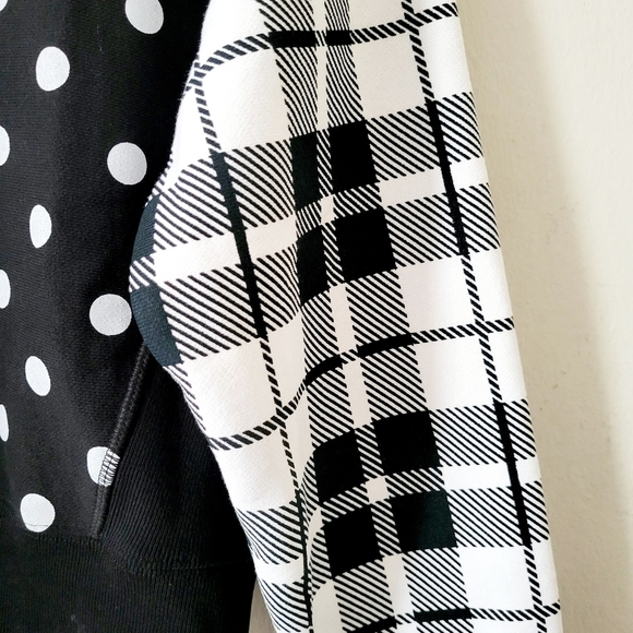 Champion x Urban Outfitters Mixed Print Mock Neck Sweatshirt  Small - Picture 7 of 12